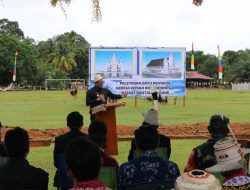 Kasmidi Letakkan Batu Pertama Tandai Mulainya Pembangunan GKII Rantau Panjang
