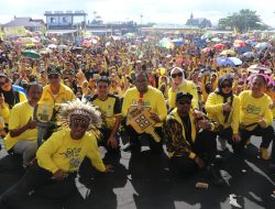 Yellow Day Jalan Sehat DPD Golkar Kutim Libatkan Belasan Ribu Peserta