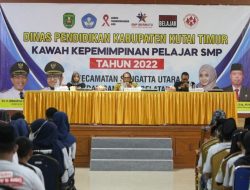 Bangun SDM Unggul, Disdik Kutim Gelar Kawah Kepemimpinan Pelajar SMP Se Sangatta Utara dan Selatan
