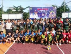Buka Turnamen Bola Volley Danramil 01 Cup 2023, Kasmidi Yakin Akan Tumbuh Bibit Pemain Volly Handal