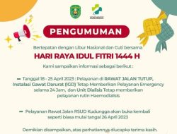 Libur Nasional dan Cuti Bersama, di RS Kudungga Layanan IGD dan Hemodialisis Tetap Buka