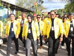 Diiringi Ratusan Mobil dan Motor, Partai Golkar Kutim Daftarkan 40 Bacaleg ke KPU