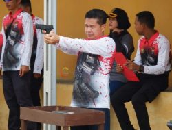 Ketua DPRD Kutim Ikuti Lomba Menembak di HUT Bhayangkara ke-77