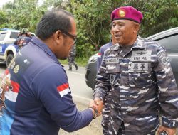Masuki Etape Kedua, Tim Rute Merah Ekspedisi Maritim 2023 Disambut Wabup Kasmidi di Desa Makmur Jaya