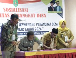 Kesbangpol Gelar Sosialisasi dan Penandatanganan Fakta Integritas Bagi Kepala Desa