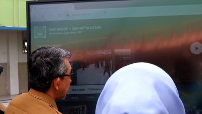 Launching Perpustakaan Digital di SMPN 1 Sangatta Utara, Bupati: Mudahkan Para Siswa Mengakses Informasi