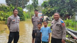 Cegah Korban Jiwa, Polisi Sisir Bantaran Sungai Sangatta, Ingatkan Bahaya Listrik dan Hewan Buas