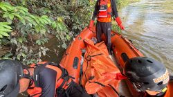 Polsek Muara Wahau Bersama Tim Gabungan Berhasil Temukan Korban Hanyut di Sungai Melenyu 2 Sejauh 7,7 Kilometer