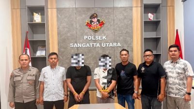 Polsek Sangatta Utara Gagalkan Peredaran Sabu, Dua Terduga Pengedar Diamankan dengan 20 Poket Barang Bukti